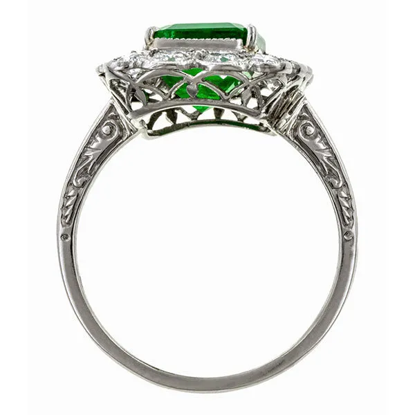 Vintage Emerald & Diamond Ring