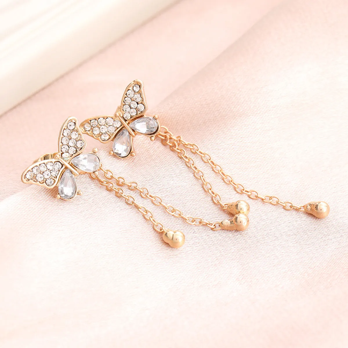 Wholesale Versatile Butterfly Tassel Earrings