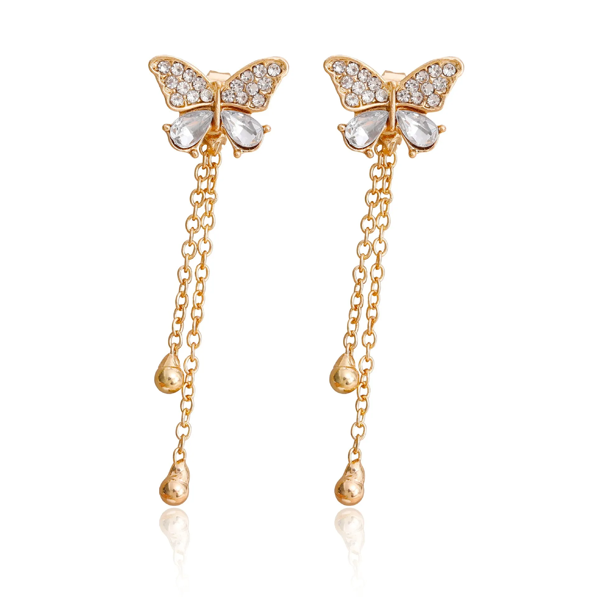Wholesale Versatile Butterfly Tassel Earrings