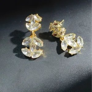 Wholesale Versatile Fashion Zircon Letter Earrings
