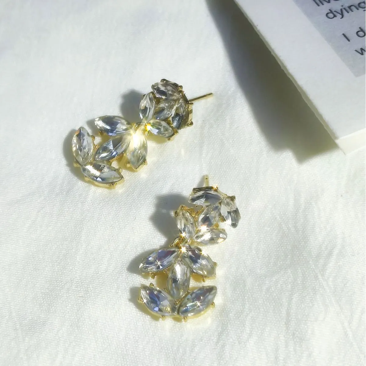 Wholesale Versatile Fashion Zircon Letter Earrings
