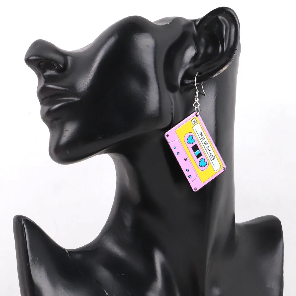 Wholesale Versatile Hip Hop Retro Tape Earrings