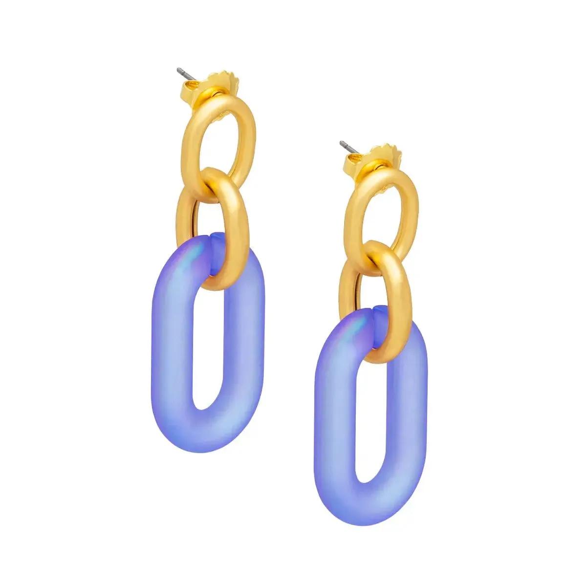 Zenzii Oval Link Drop Earring