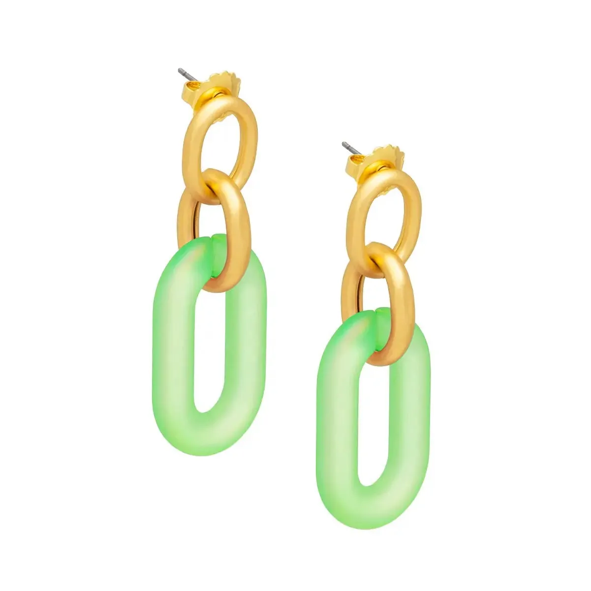 Zenzii Oval Link Drop Earring