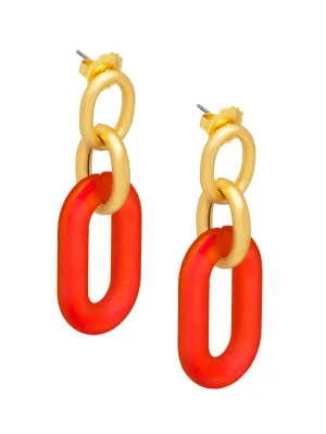 Zenzii Oval Link Drop Earring