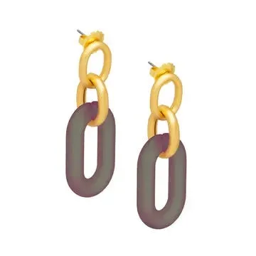 Zenzii Oval Link Drop Earring