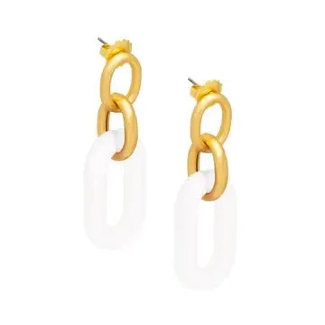 Zenzii Oval Link Drop Earring